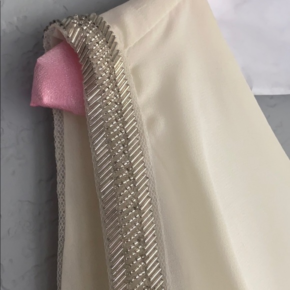 INA Beaded Trim Cream and Black Maxi - Medium - Picture 5 of 8